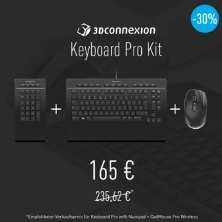 3Dconnexion Keyboard Pro + CadMouse Pro Wireless